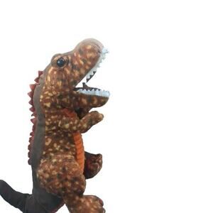 Hug Fun Brown Orange T Rex Dinosaur Stuffed Animal Plush Toy